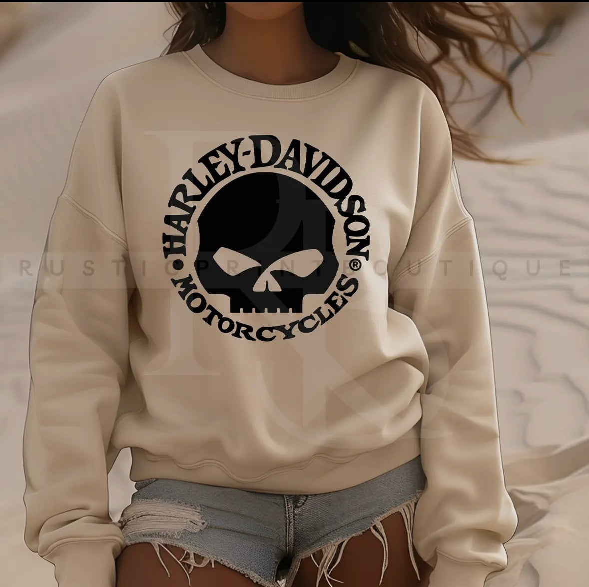 Black Glitter Harley Crew