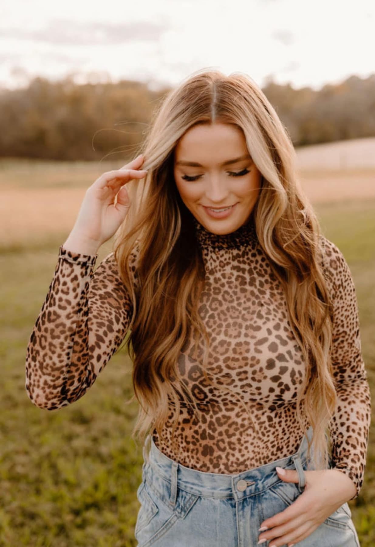 Leopard Mesh Bodysuit