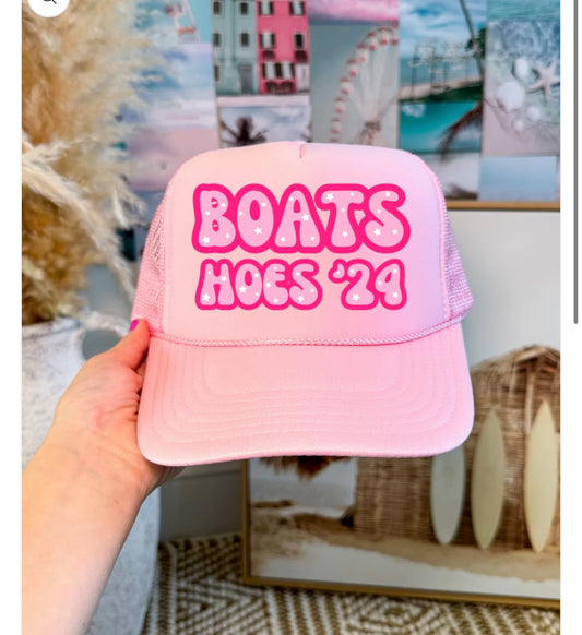 Boats n hoes trucker hat