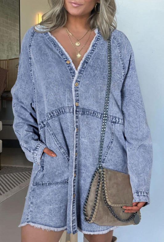 Denim Shirt Dress